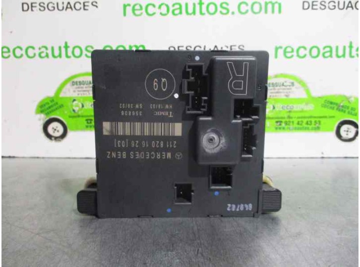 Recambio de centralita cierre para mercedes-benz clase e (w211) berlina 3.2 cdi cat referencia OEM IAM 2118201626 356806 TEMIC