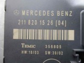Recambio de centralita cierre para mercedes-benz clase e (w211) berlina 3.2 cdi cat referencia OEM IAM 2118201526 356805 TEMIC