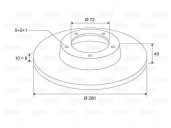 Recambio de disco freno trasero para mazda 6 berlina (gg) 2.0 cat referencia OEM IAM 