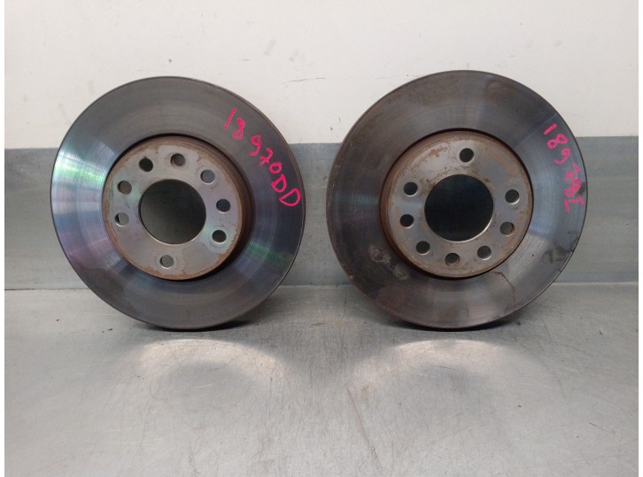 Recambio de disco freno delantero para opel zafira a 1.8 16v referencia OEM IAM DDF1042  