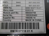 Recambio de pantalla multifuncion para bmw serie 5 gran turismo (f07) 535d referencia OEM IAM 65509227118 18520610 