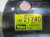 Recambio de motor arranque para kia joice ls referencia OEM IAM 3610021740 1EM0051 VALEO