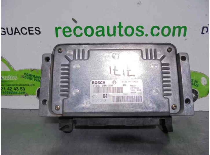 Recambio de centralita motor uce para peugeot 206 berlina xt referencia OEM IAM 9632693980 0261206216 BOSCH