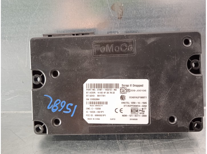 Recambio de modulo electronico para ford transit courier ambiente referencia OEM IAM D1BT14D212 140D4F337822 B017701
