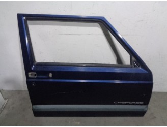 Recambio de puerta delantera derecha para jeep cherokee (j) 2.5 turbodiesel referencia OEM IAM 55175424 AZUL 3 PUERTAS