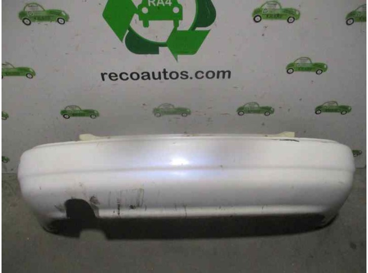 Replacement rear bumper for Daewoo Lanos 1.5 cat OEM IAM reference 96587961 WHITE 4 DOORS