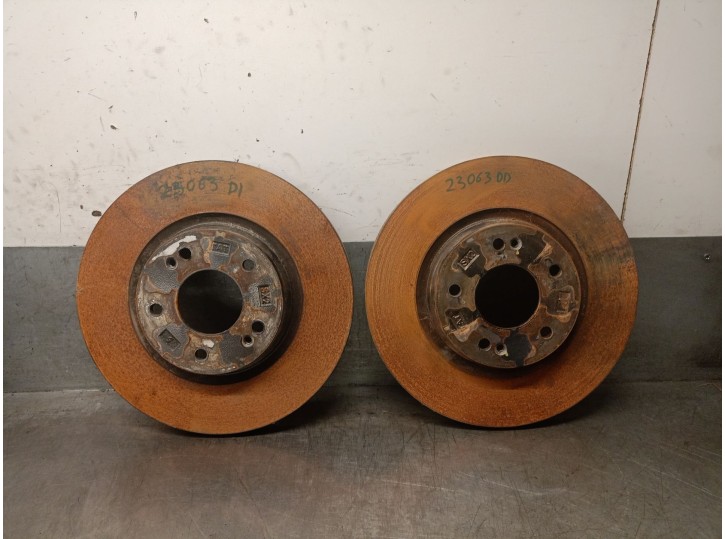 Recambio de disco freno delantero para hyundai kona furgoneta/suv (os, ose, osi) ev referencia OEM IAM EM16 EM16 