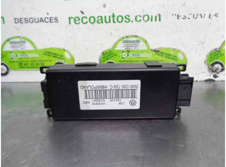 Recambio de modulo electronico para volkswagen phaeton (3d2/3d8) 3.2 v6 24v referencia OEM IAM 3W0035729C  