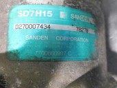 Recambio de compresor aire acondicionado para renault twingo (co6) 1.2 referencia OEM IAM 7700860997C 7827B SANDEN