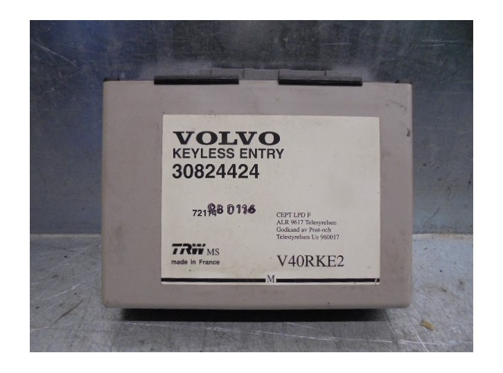 Recambio de centralita cierre para volvo v40 familiar 1.9 turbo cat referencia OEM IAM 30824424 72114980116 TRW