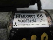 Replacement starter motor for Mitsubishi Space Star (DG0) 1.8 GDi CAT OEM IAM reference M000T81284 MITSUBISHI