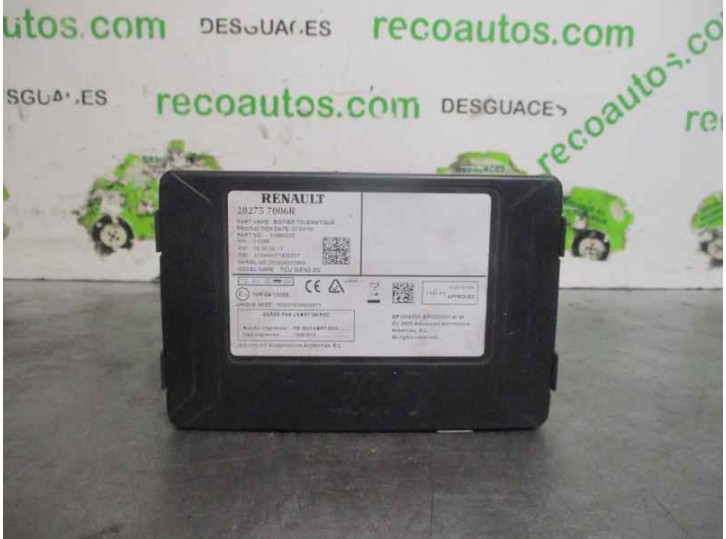Recambio de modulo confort para renault megane iv berlina 5p 1.5 dci diesel fap energy referencia OEM IAM 282757006R 51986222 