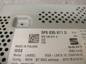 Recambio de sistema audio / radio cd para seat leon st (5f8) 1.4 tgi referencia OEM IAM 5F0035871D 5F0035871D 