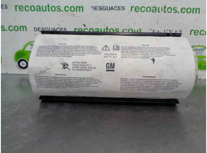 Recambio de airbag delantero derecho para opel tigra twin top 1.4 16v referencia OEM IAM 13188043 