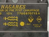 Recambio de caja precalentamiento para renault megane i berlina hatchback (ba0) 1.9 diesel referencia OEM IAM 7700870715A  NAGAR