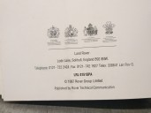 Recambio de libro manual de usuario para land rover defender (ld) 2.5 tdi referencia OEM IAM LRL0151SPA  