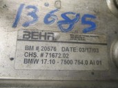 Recambio de radiador caja cambios para bmw x5 (e53) 4.4 v8 32v cat (m62) referencia OEM IAM 17107500754 7167202 BEHR