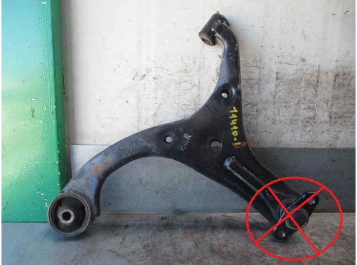 Recambio de brazo suspension inferior delantero derecho para kia rio ii (jb) 1.6 cvvt referencia OEM IAM 545011E000 