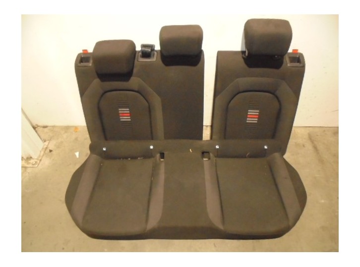 Recambio de asientos traseros para seat ibiza (kj1) fr referencia OEM IAM 4072547 TELA NEGRA Y GRIS 5 PUERTAS