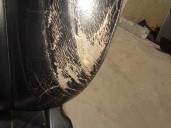 Recambio de asiento delantero izquierdo para hyundai i30 style referencia OEM IAM CUERO NEGRO Y TELA ROJA 5 PUERTAS