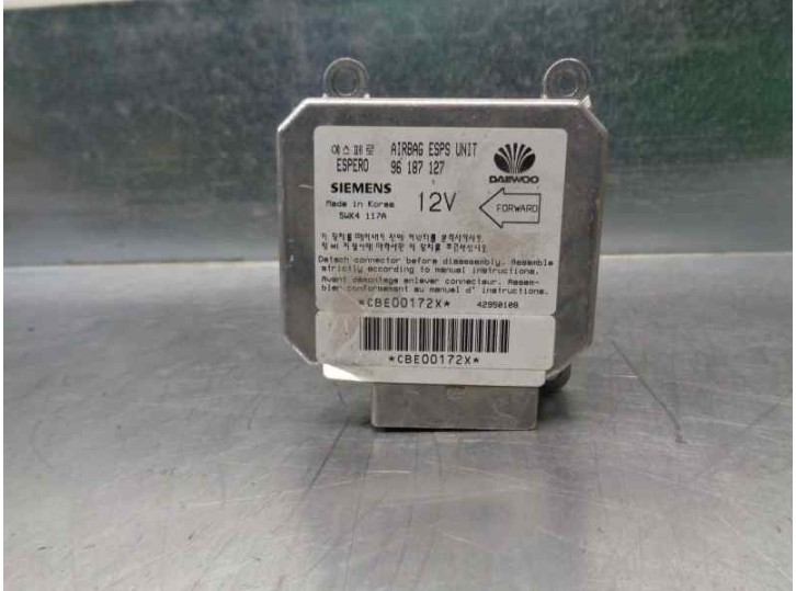 Recambio de centralita airbag para daewoo aranos 1.8 referencia OEM IAM 96187127 5WK4117A 