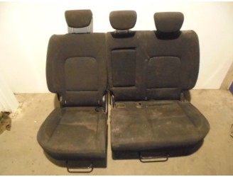 Replacement rear seats for Hyundai ix20 GL Classic OEM IAM reference BLACK FABRIC 5 DOORS