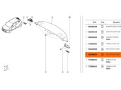 Recambio de molduras traseras para renault clio iv (bh_) 1.5 dci 75 referencia OEM IAM 960339667R 960339667R 