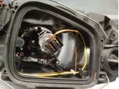 Replacement right headlight for Volvo S40 Saloon 2.0 Diesel CAT OEM IAM reference 31299584 WITH MAGNIFIER 4 DOORS