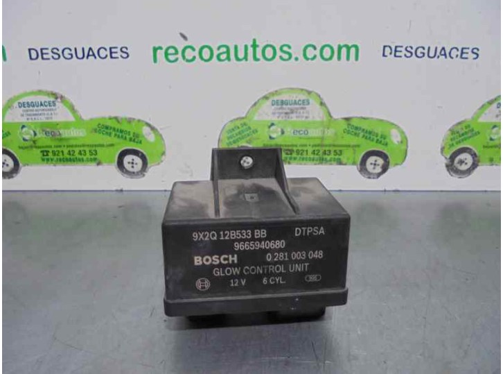 Recambio de caja precalentamiento para citroën c6 exclusive referencia OEM IAM 9665940680 0281003048 BOSCH