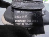 Recambio de cinturon seguridad trasero central para renault modus 1.4 16v referencia OEM IAM 33029442  