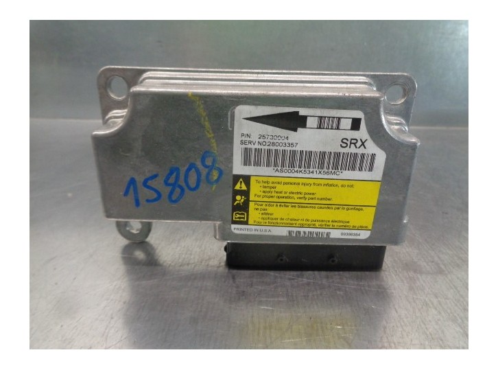 Recambio de centralita airbag para cadillac srx v6 elegance referencia OEM IAM 25730004 28003357 