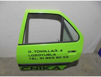Recambio de puerta trasera izquierda para peugeot 306 berlina 3/5 puertas (s1) 1.8 cat referencia OEM IAM 3339748 VERDE ROTULADA