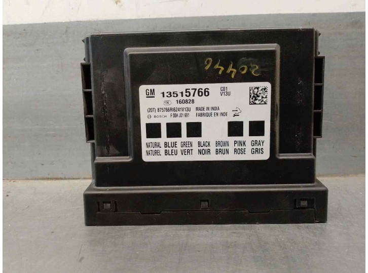 Recambio de modulo electronico para opel insignia berlina 1.6 cdti dpf referencia OEM IAM 13515766 F00HJ01691 BOSCH