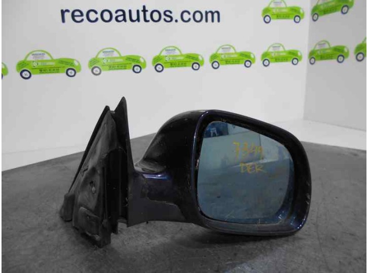 Replacement right wing mirror for Audi A8 (D2) 2.8 V6 30V OEM IAM reference 4D1858532M NAVY BLUE