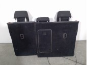 Recambio de asientos traseros para volkswagen passat variant (365) 2.0 tdi referencia OEM IAM 3AF885504AL TELA NEGRA Y GRIS 5 PU