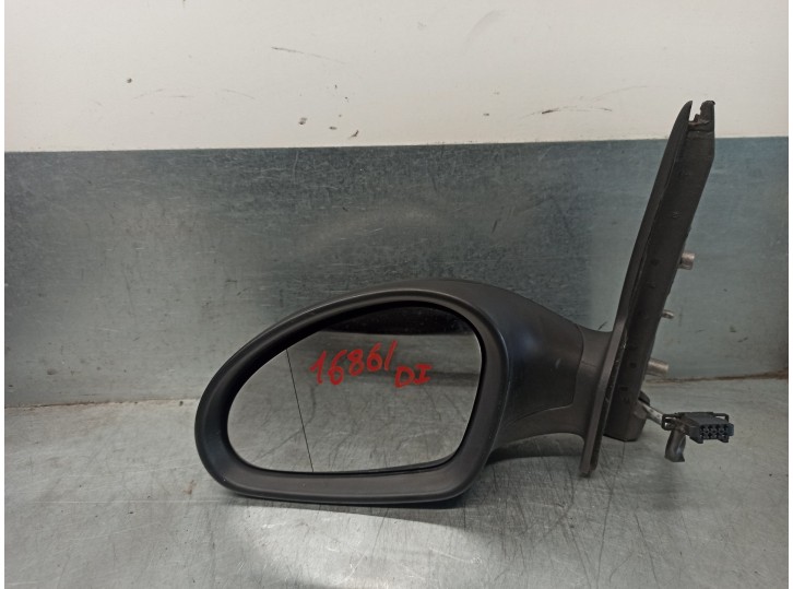 Replacement left mirror for Seat Toledo (5P2) 1.6 OEM IAM reference 5P1857507B 5 PINS 5 DOORS - BLACK