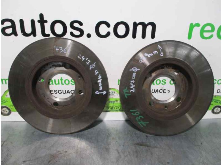 Recambio de disco freno delantero para peugeot 405 berlina 2.0 cat referencia OEM IAM 