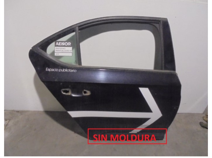 Recambio de puerta trasera derecha para skoda superb (3v3) active referencia OEM IAM 3V5833052 NEGRO ROTULADO 4 PUERTAS