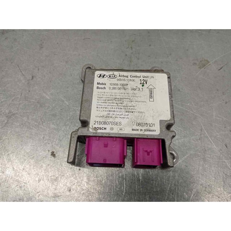 Recambio de centralita airbag para kia carens (un) 2.0 crdi referencia OEM IAM  0285001921 BOSCH