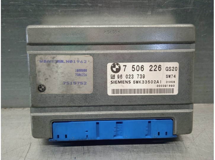 Recambio de centralita cambio automatico para bmw x5 (e53) 3.0 24v turbodiesel cat referencia OEM IAM 7506226 5KW33502AI SIEMENS