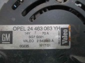 Recambio de alternador para opel astra g berlina 1.6 cat (z 16 se / l55) referencia OEM IAM 24463063 2542543A VALEO