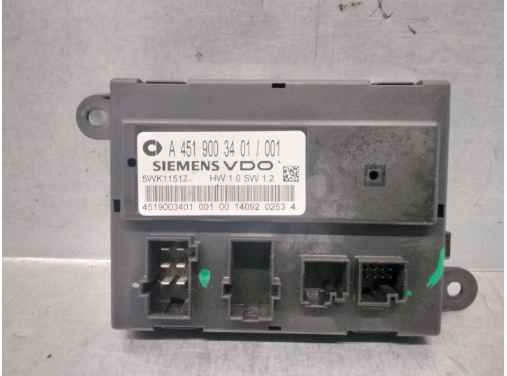 Recambio de modulo electronico para smart coupe 1.0 cat referencia OEM IAM A4519003401 5WK11517 SIEMENS