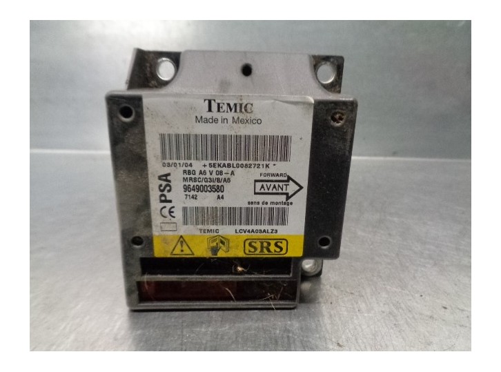 Recambio de centralita airbag para citroën c2 1.4 hdi referencia OEM IAM 9649003580 