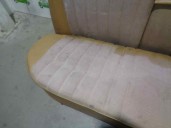 Recambio de asientos traseros para mercedes-benz clase e (w123) berlina+coupe 2.0 referencia OEM IAM CUERO Y TELA MARRON 4 PUER