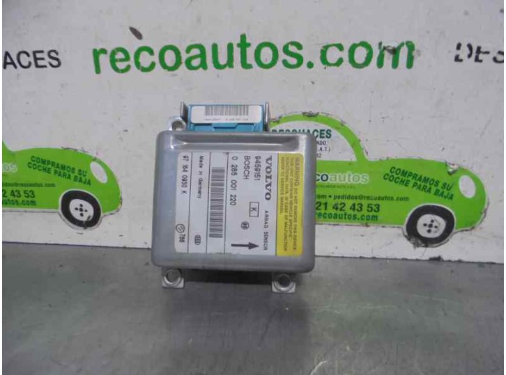 Recambio de centralita airbag para volvo s70 berlina 2.5 20v cat referencia OEM IAM 9459151 0285001220 BOSCH