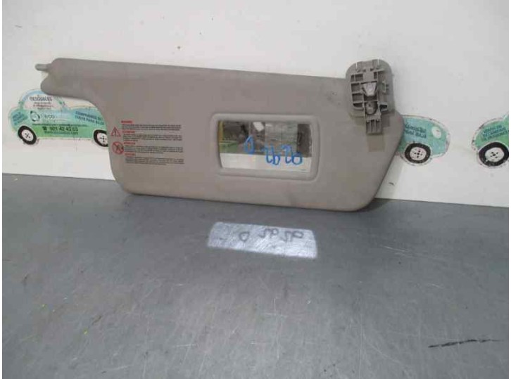 Recambio de parasol derecho para renault scenic ii 1.9 dci diesel referencia OEM IAM 8200246822  
