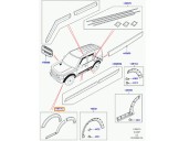 Recambio de aletin trasero izquierdo para land rover discovery 2.7 td v6 cat referencia OEM IAM DFK000055 