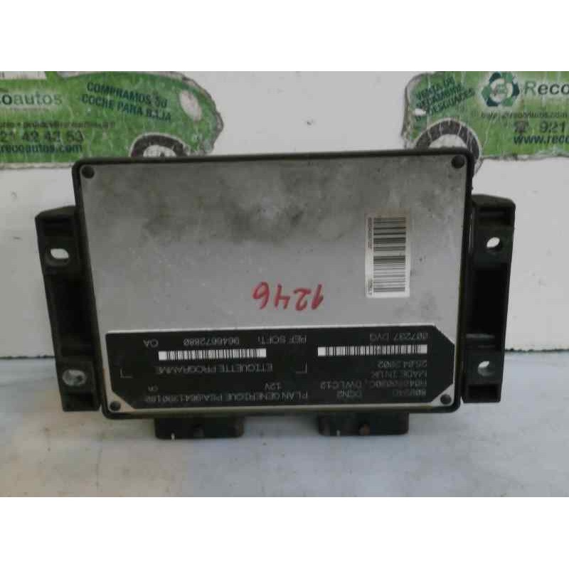 Recambio de centralita motor uce para peugeot 206 berlina 1.9 diesel referencia OEM IAM 9646672880 R04080030C LUCAS