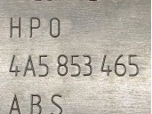 Recambio de portamatriculas para audi 100 berlina (c4) 2.3 referencia OEM IAM 4A5853465  