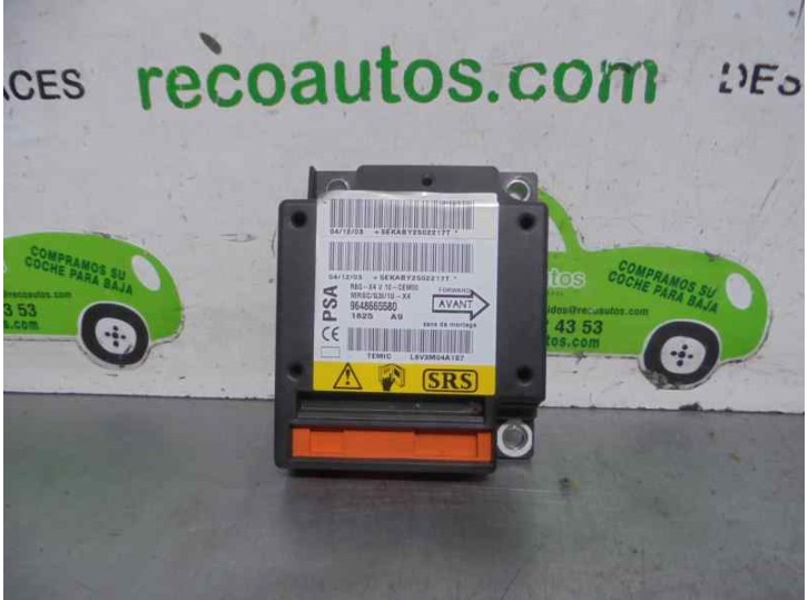 Recambio de centralita airbag para citroën c5 berlina 2.0 hdi referencia OEM IAM 9648665580  